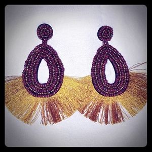 3/$25 Multicolor Beaded Earrings with Fringe